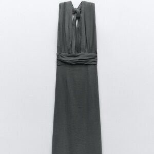 Zara Charcoal Backless Dress